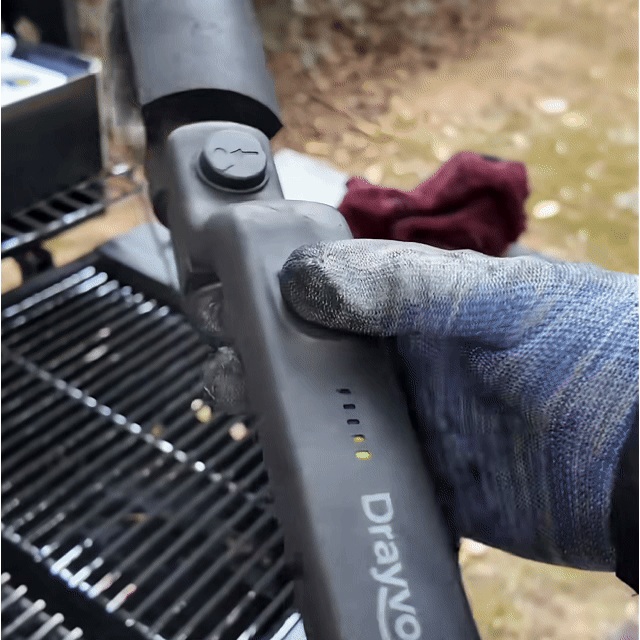 Electric grill cleaner GIF