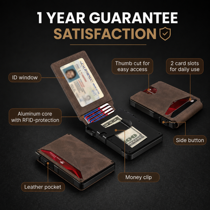 Adersene MagVault® Minimalist Wallet - Maximum Capacity. Minimal Footprint.