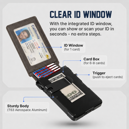 Adersene MagVault® Minimalist Wallet - Maximum Capacity. Minimal Footprint.
