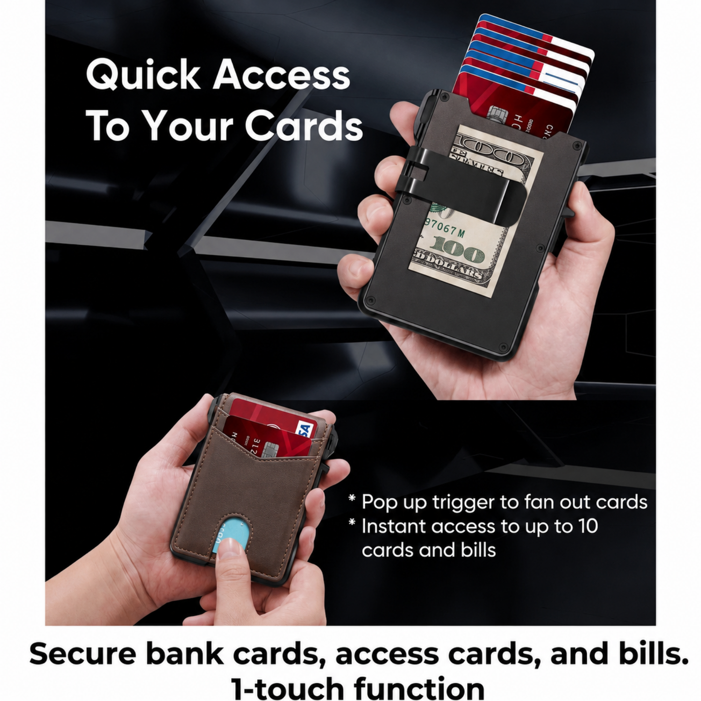 Adersene MagVault® Minimalist Wallet - Maximum Capacity. Minimal Footprint.