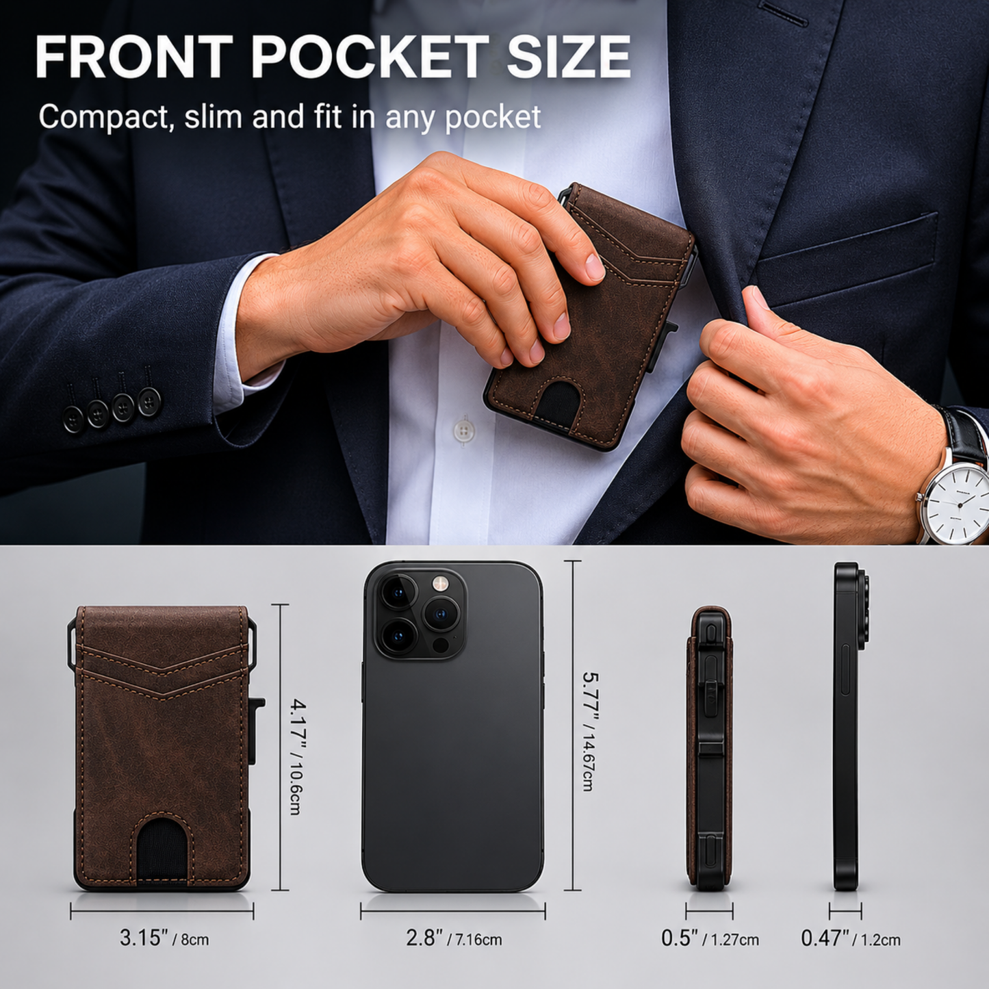 Adersene MagVault® Minimalist Wallet - Maximum Capacity. Minimal Footprint.