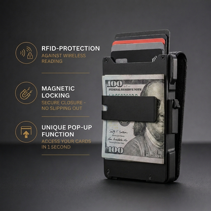 Adersene MagVault® Minimalist Wallet - Maximum Capacity. Minimal Footprint.